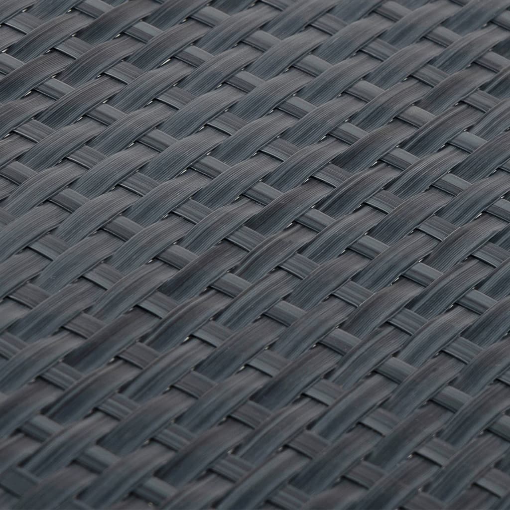 Balcony Screens 5 pcs Anthracite 255x19 cm Poly Rattan