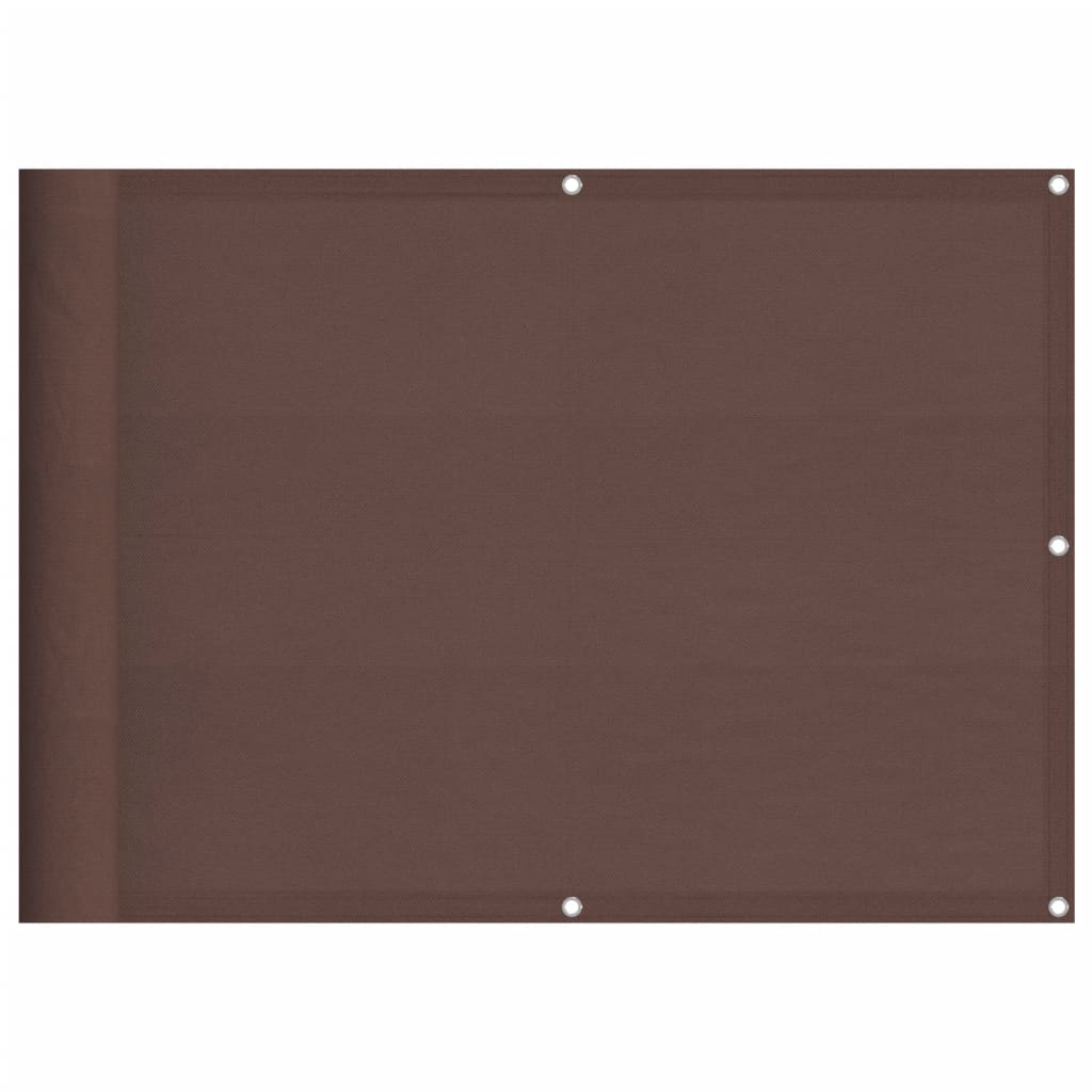 Balcony Screen Brown 75x700 cm 100% Polyester Oxford