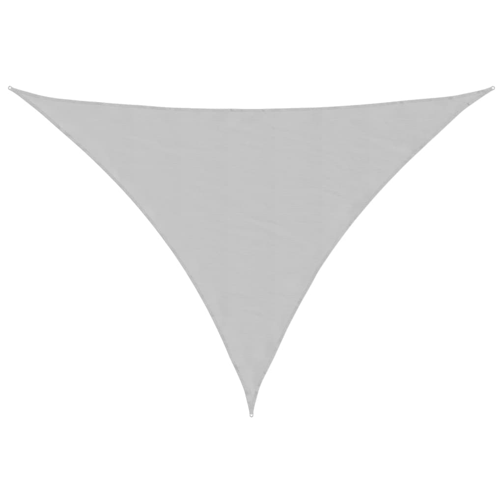 Sun Shade Sail Light Grey 7x5x5 m 100% Polyester Oxford
