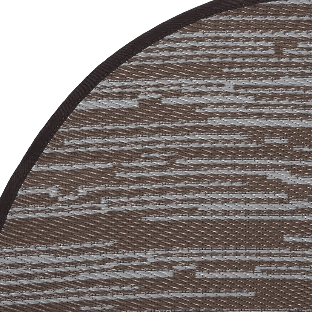 Outdoor Carpet ARAKIL Brown Ø200 cm PP