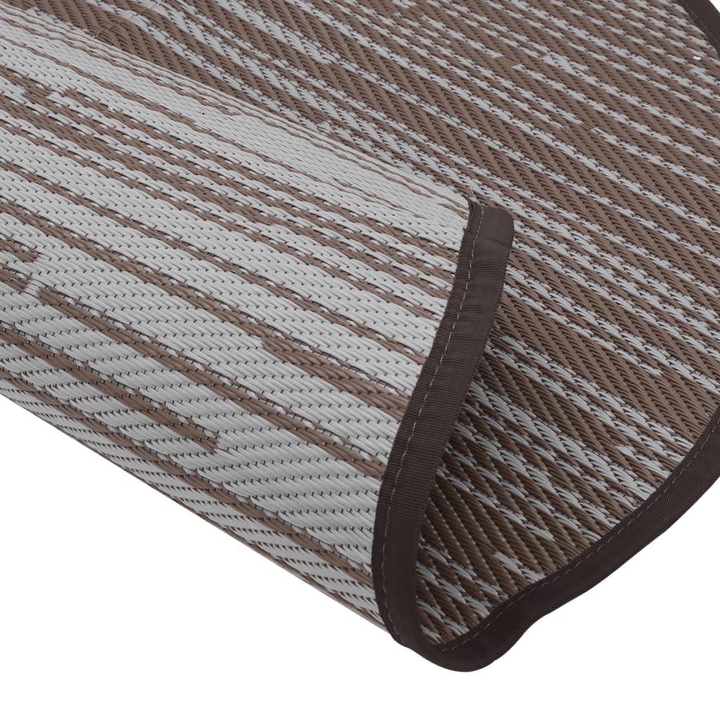 Outdoor Carpet ARAKIL Brown Ø200 cm PP