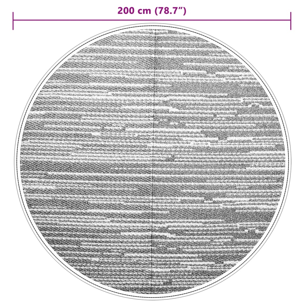 Outdoor Carpet ARAKIL Brown Ø200 cm PP