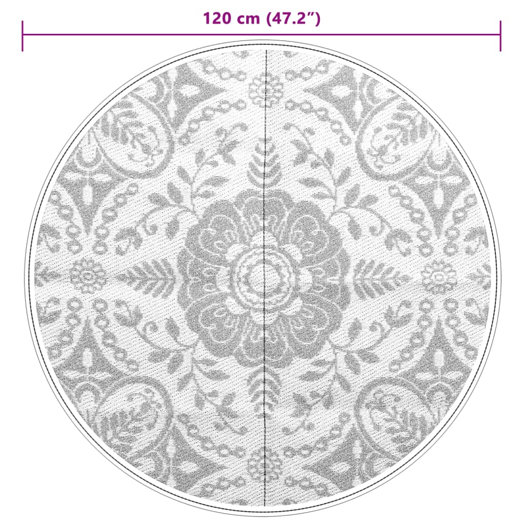 Outdoor Carpet ARAKIL Baby Blue Ø120 cm PP