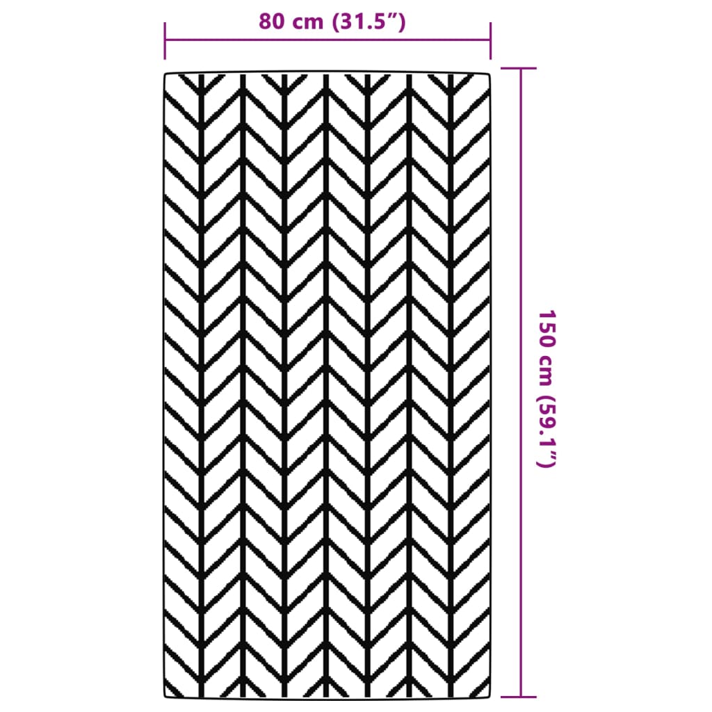 Outdoor Carpet ARAKIL Grey 80x150 cm PP