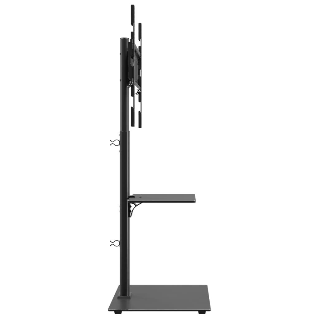 Corner TV Stand 2-Tiers for 32-65 Inch Black