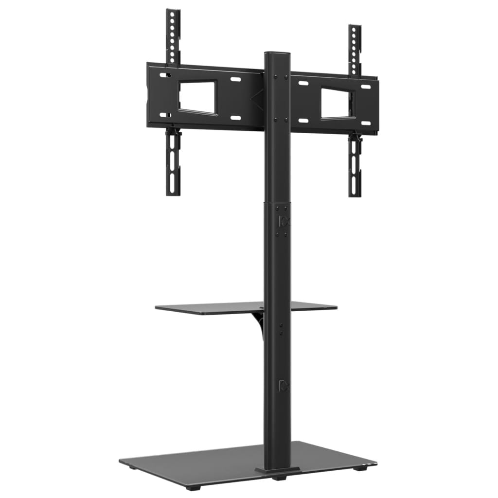 Corner TV Stand 2-Tiers for 32-65 Inch Black