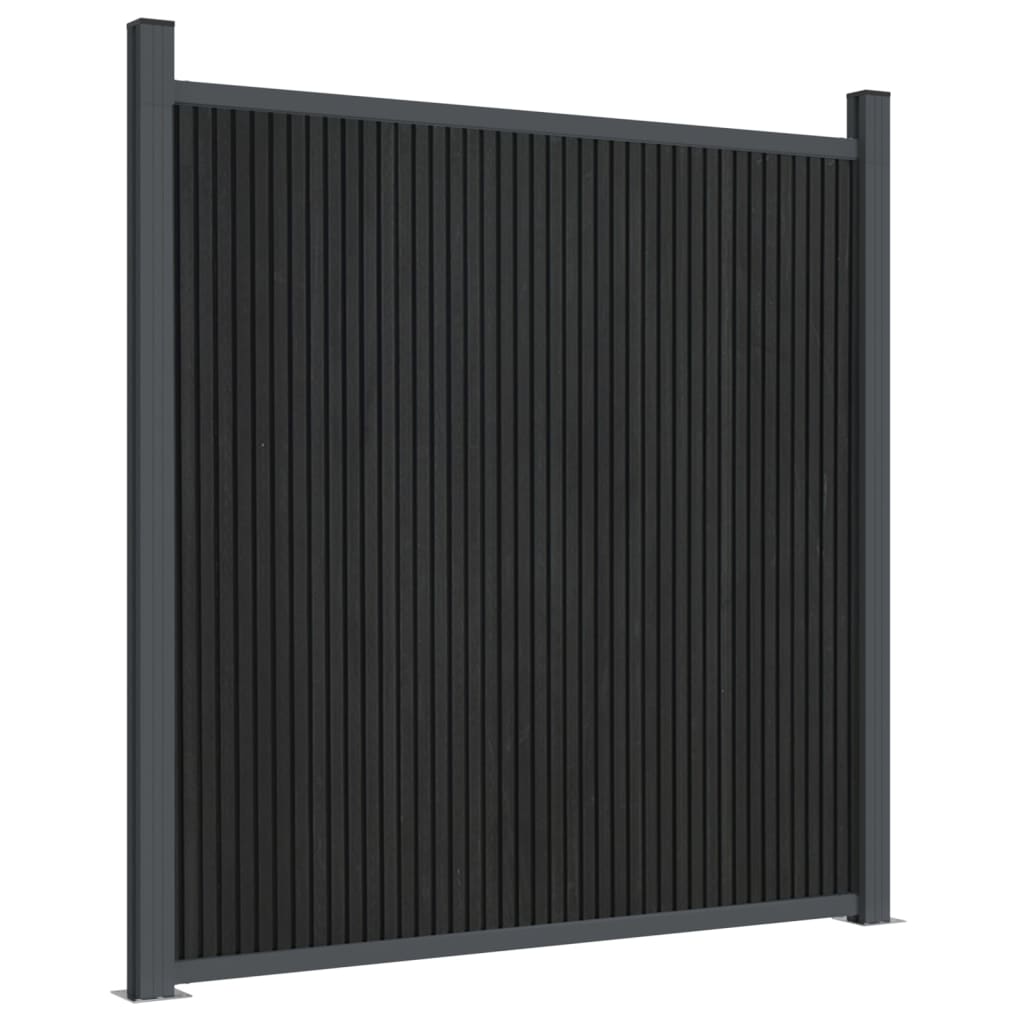 Fence Panel WPC Grey 180x186 cm