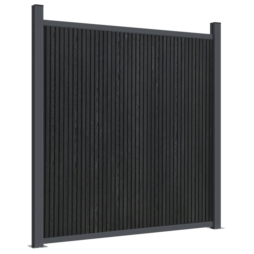 Fence Panel WPC Grey 180x186 cm