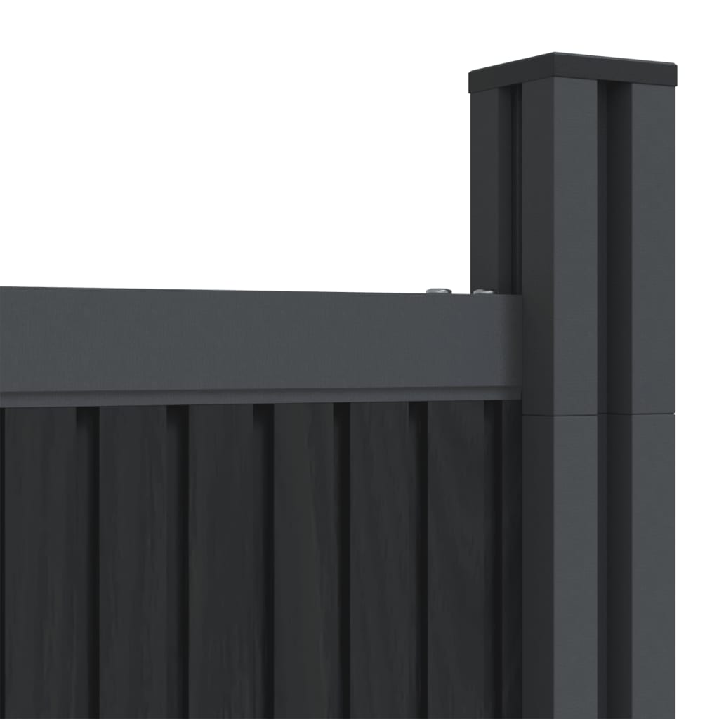 Fence Panel WPC Grey 180x186 cm
