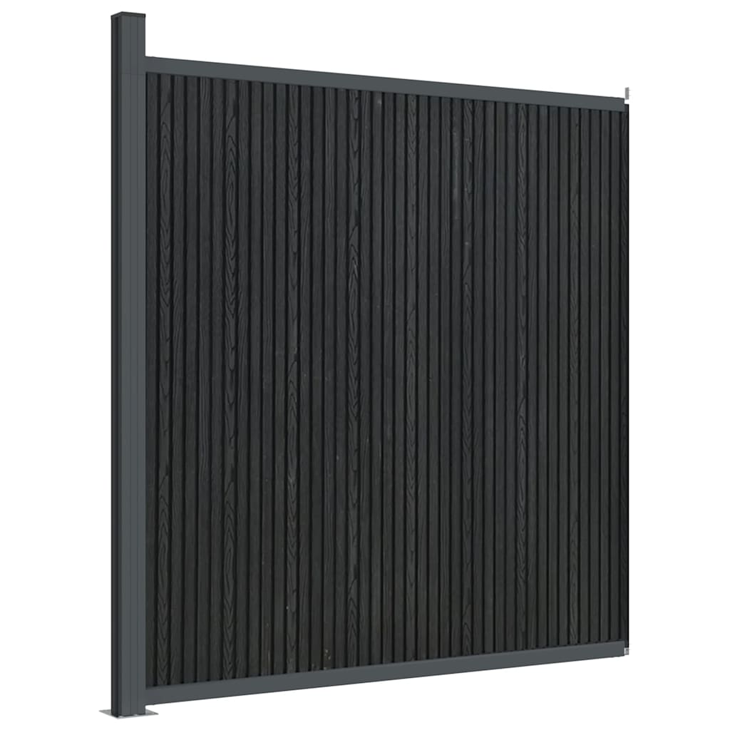 Fence Panel WPC Grey 173x186 cm