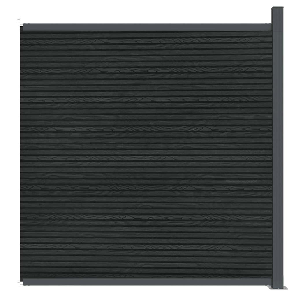 Fence Panel WPC Grey 173x186 cm