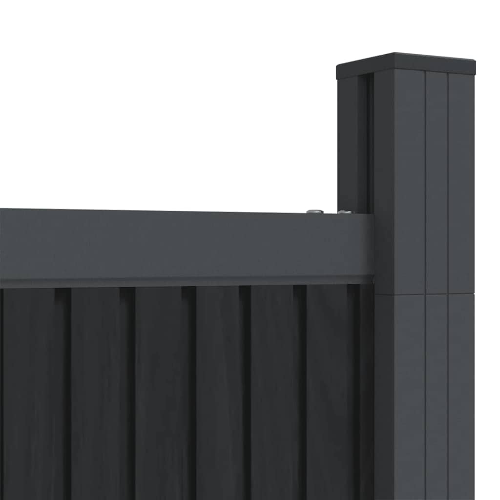 Fence Panel WPC Grey 173x186 cm