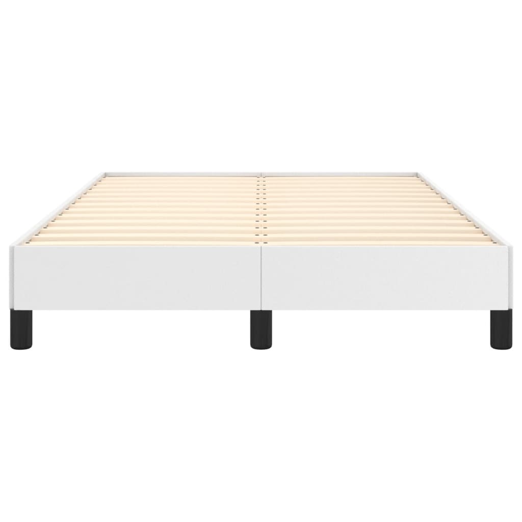 Bed Frame without Mattress White 120x190 cm Small Double Faux Leather