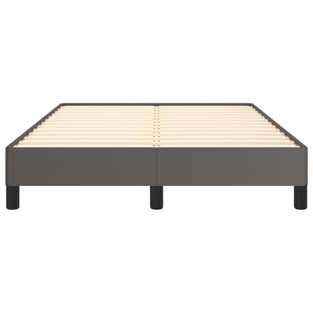 Bed Frame without Mattress Grey 120x190 cm Small Double Faux Leather