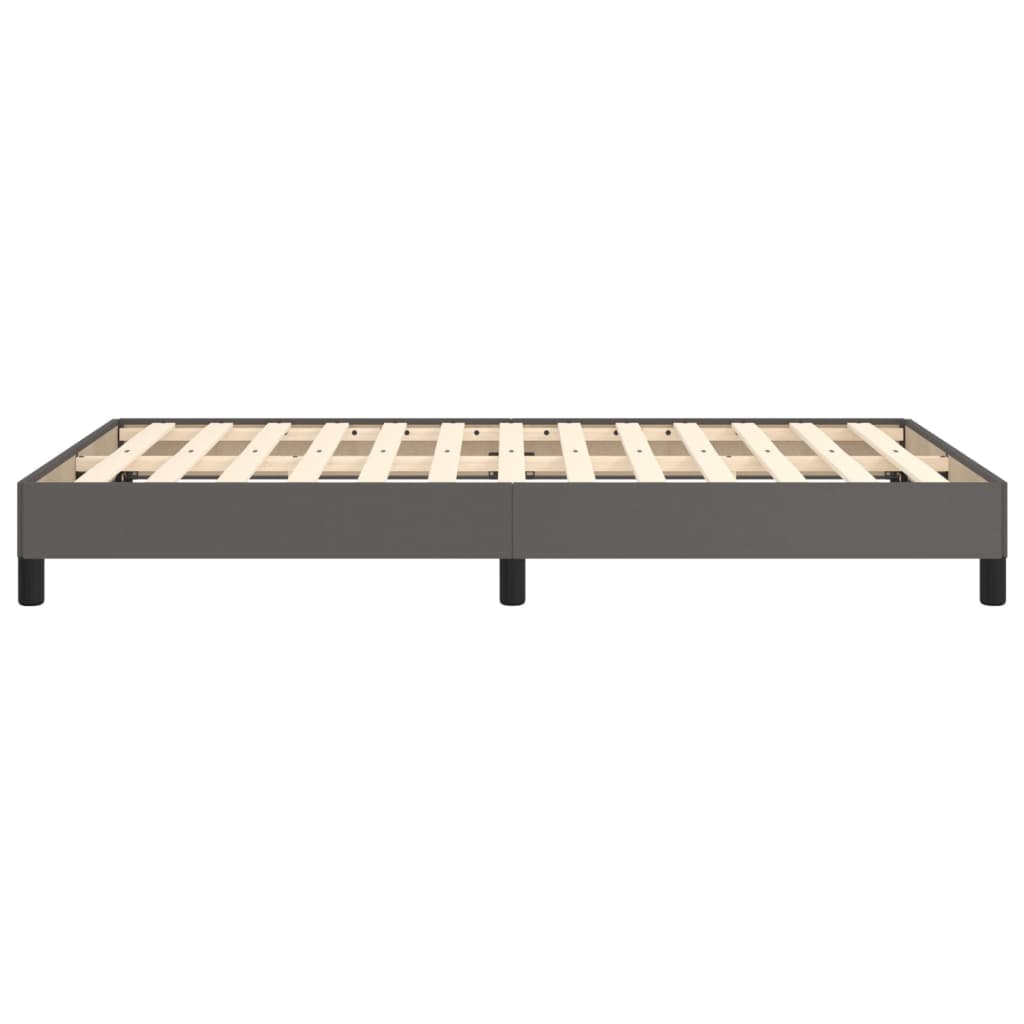 Bed Frame without Mattress Grey 120x190 cm Small Double Faux Leather