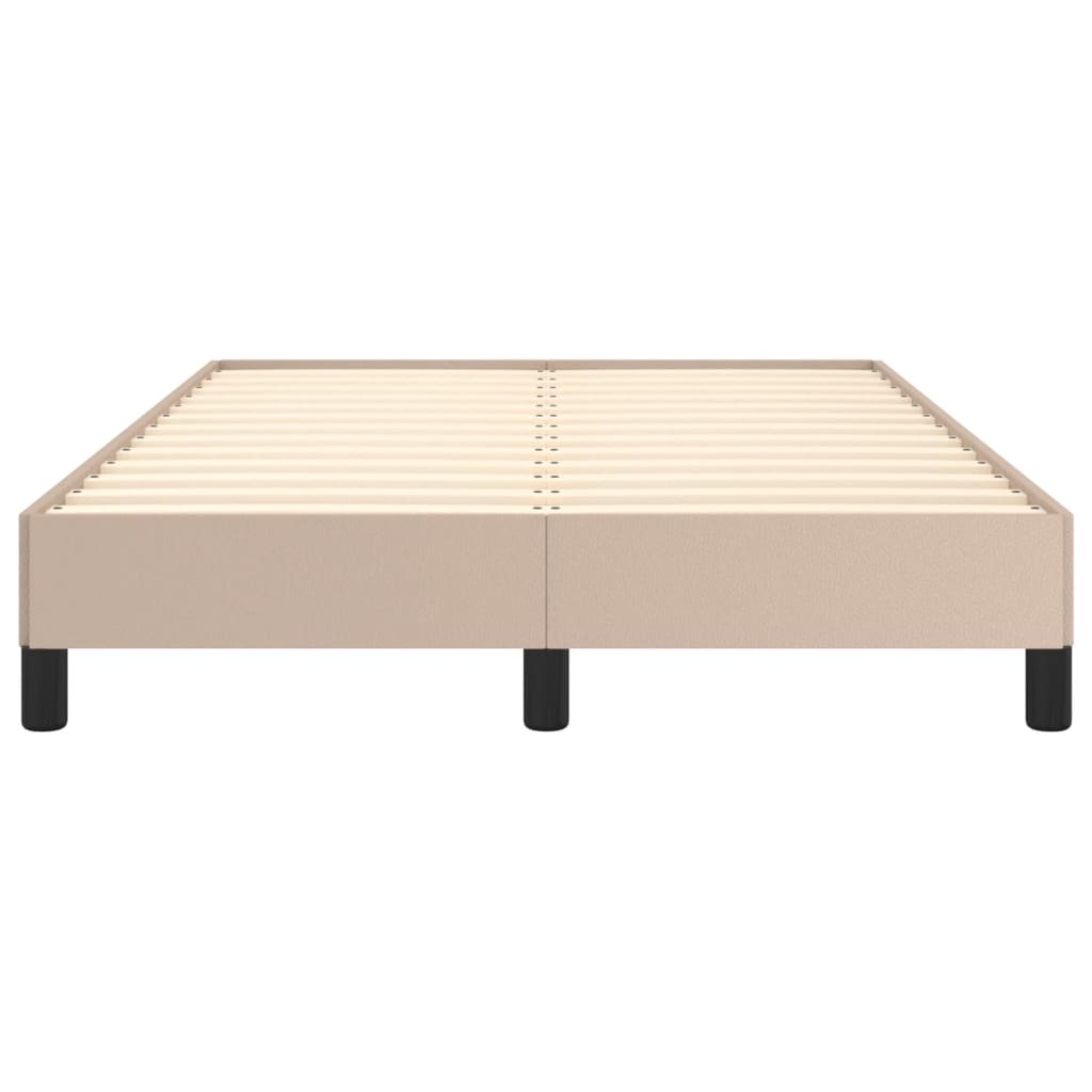 Bed Frame without Mattress Cappuccino 120x190 cm Small Double Faux Leather