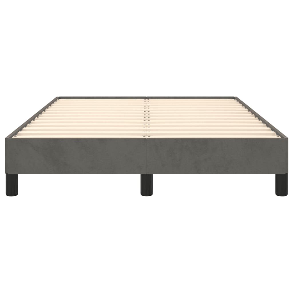 Bed Frame without Mattress Dark Grey 120x190 cm Small Double Velvet