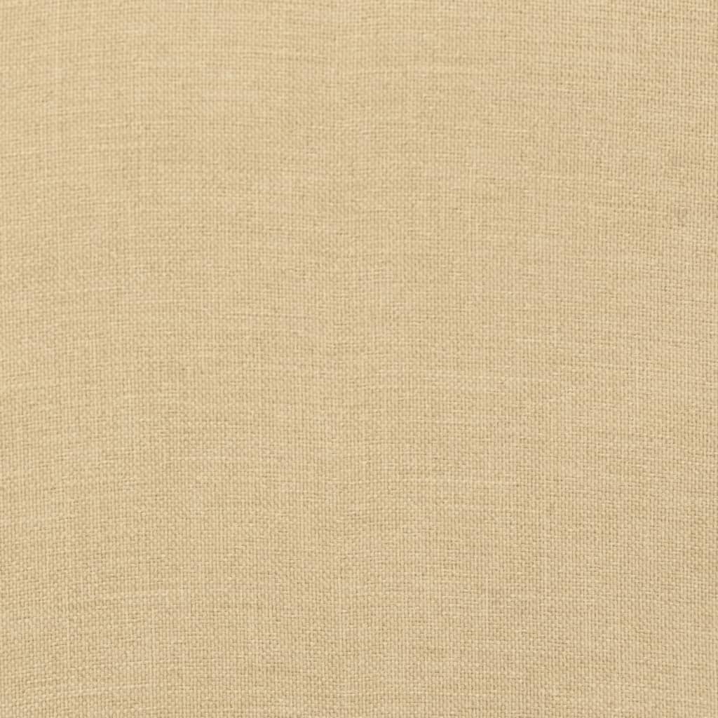 Lowback Chair Cushions 6 pcs Melange Beige 100x50x4 cm Fabric