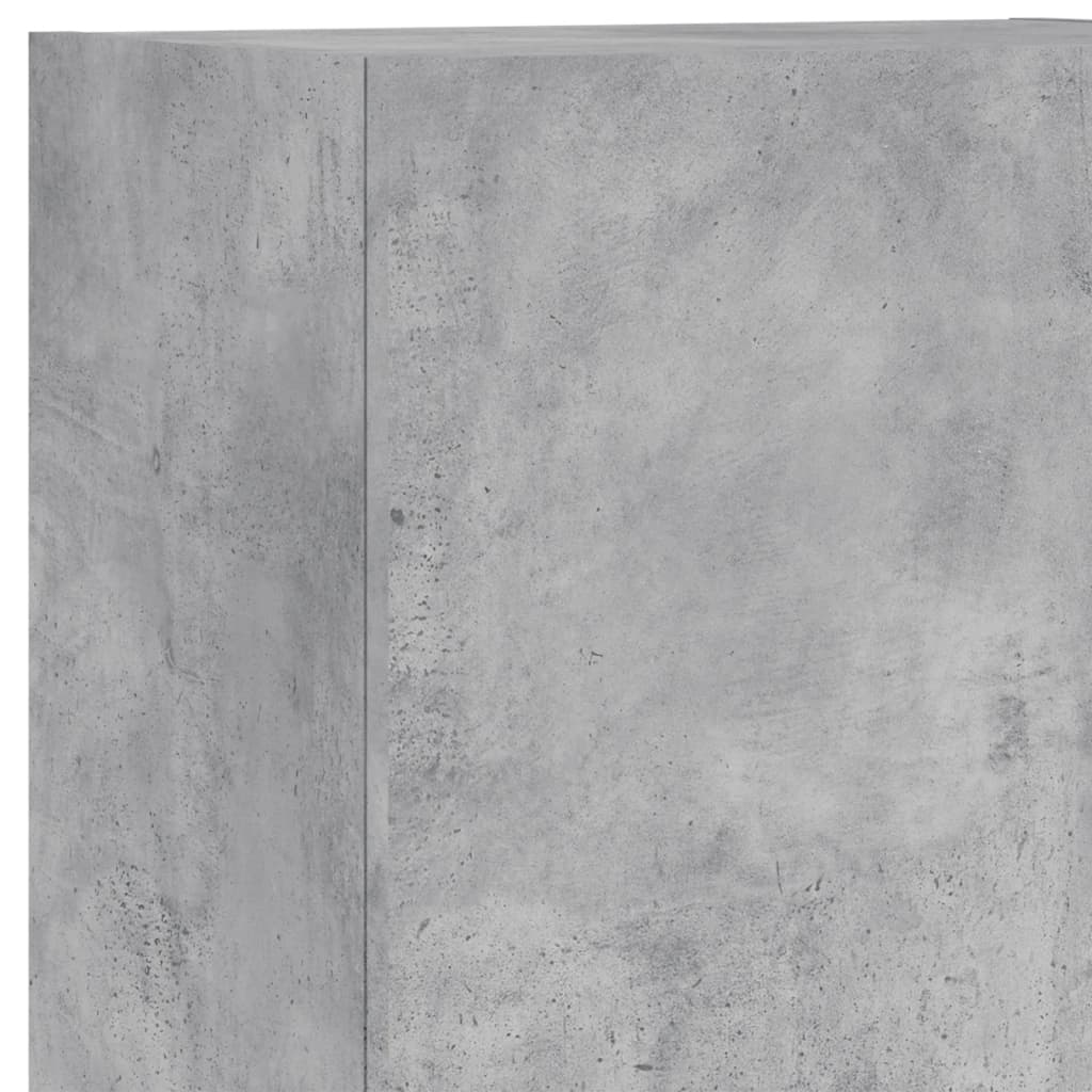 5 Piece TV Wall Units Concrete Grey Engineered Wood