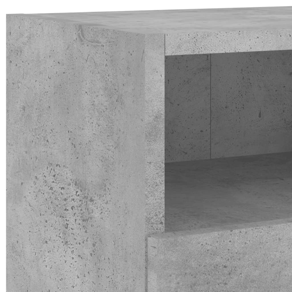 5 Piece TV Wall Units Concrete Grey Engineered Wood
