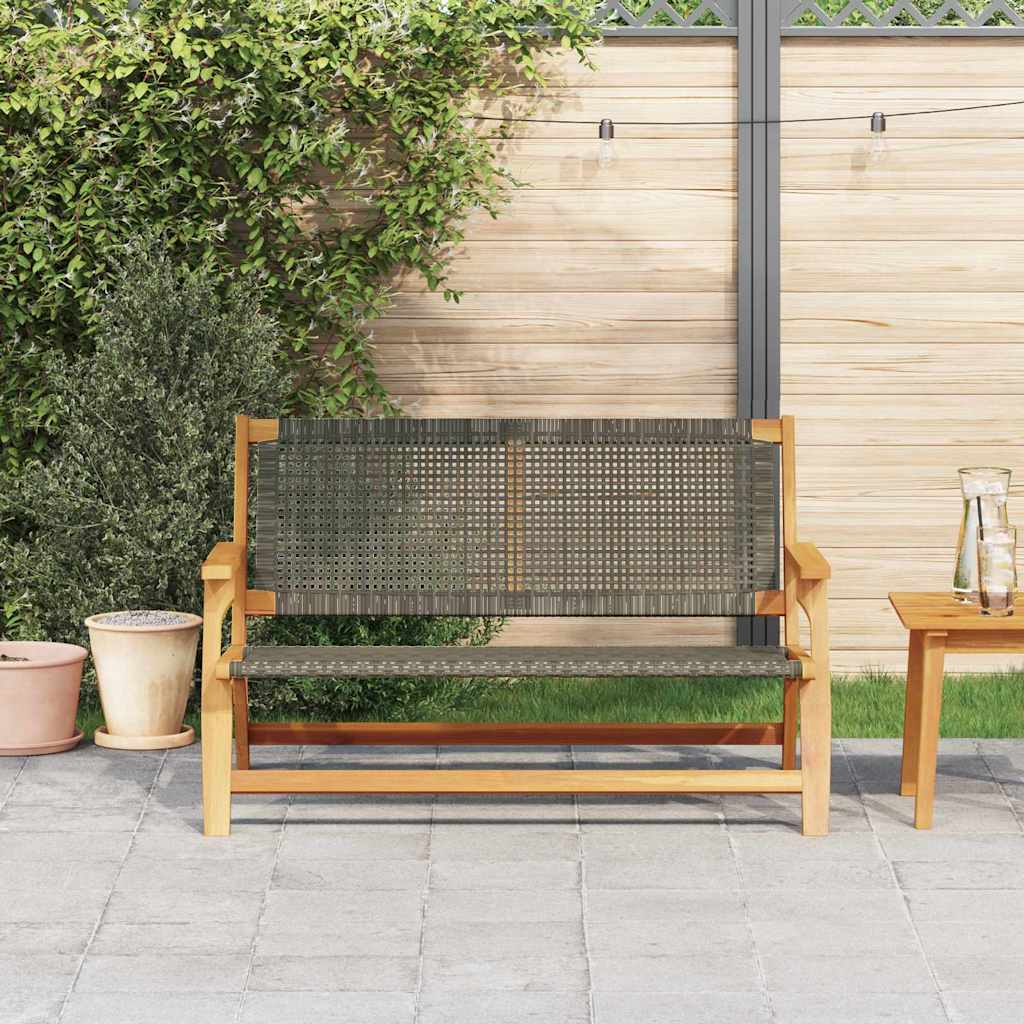 Garden Furniture Grey 122 x 78 x 73cm Solid Acacia wood
