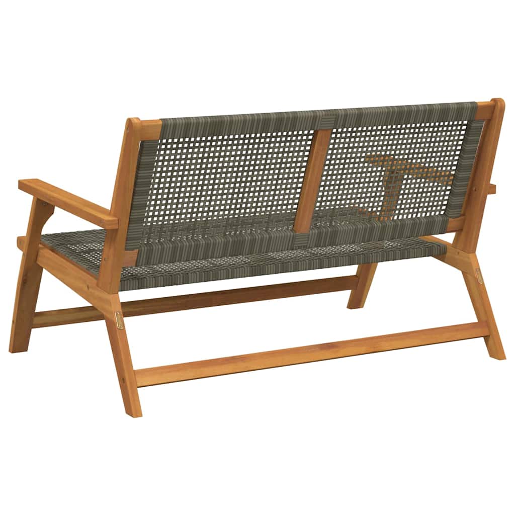 Garden Furniture Grey 122 x 78 x 73cm Solid Acacia wood