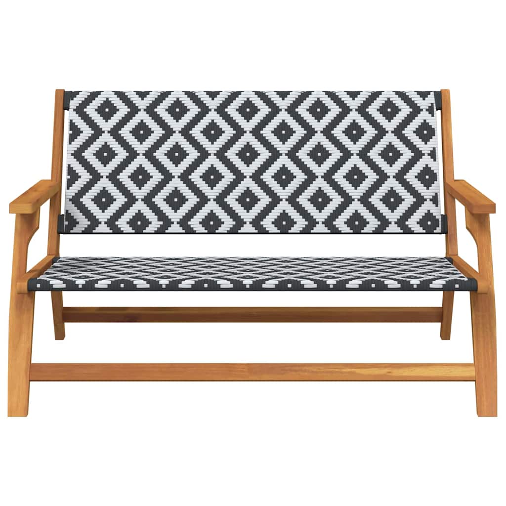 Garden Furniture White 122 x 78 x 73cm Solid Acacia wood