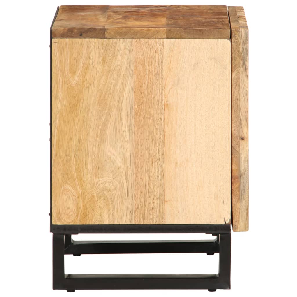 Bedside Cabinets 2 pcs 40x34x46 cm Solid Wood Rough Mango