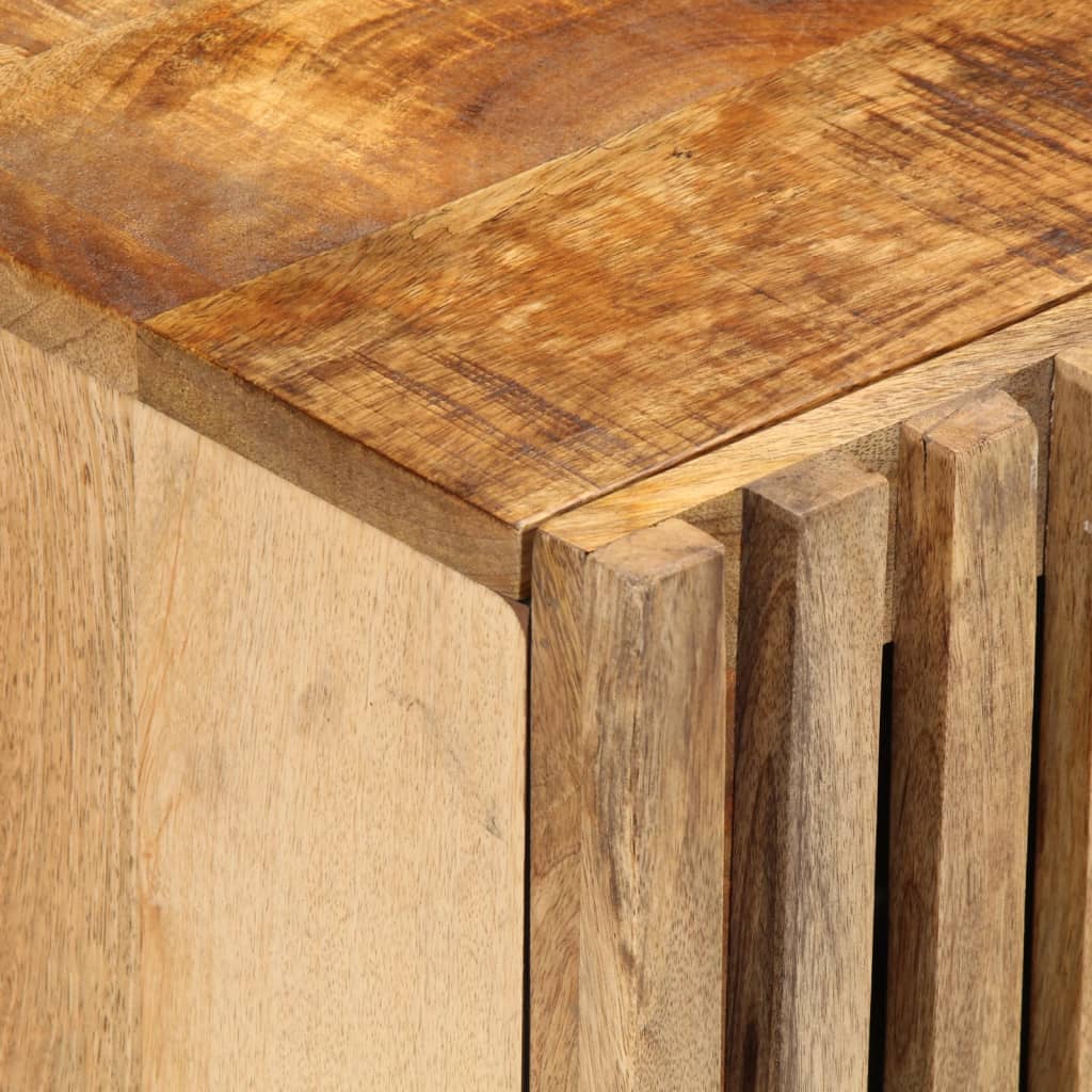 Bedside Cabinets 2 pcs 40x34x46 cm Solid Wood Rough Mango