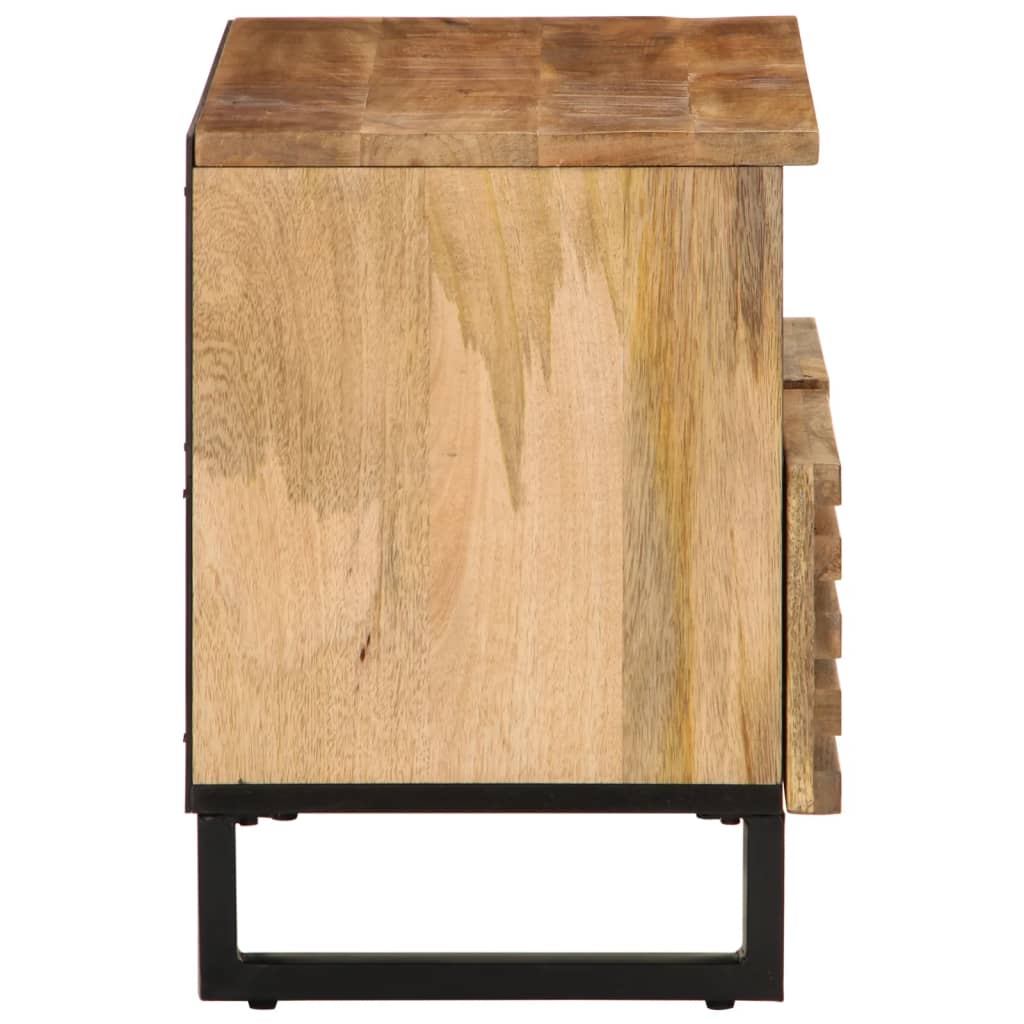 TV Cabinet 70x34x46 cm Solid Wood Rough Mango