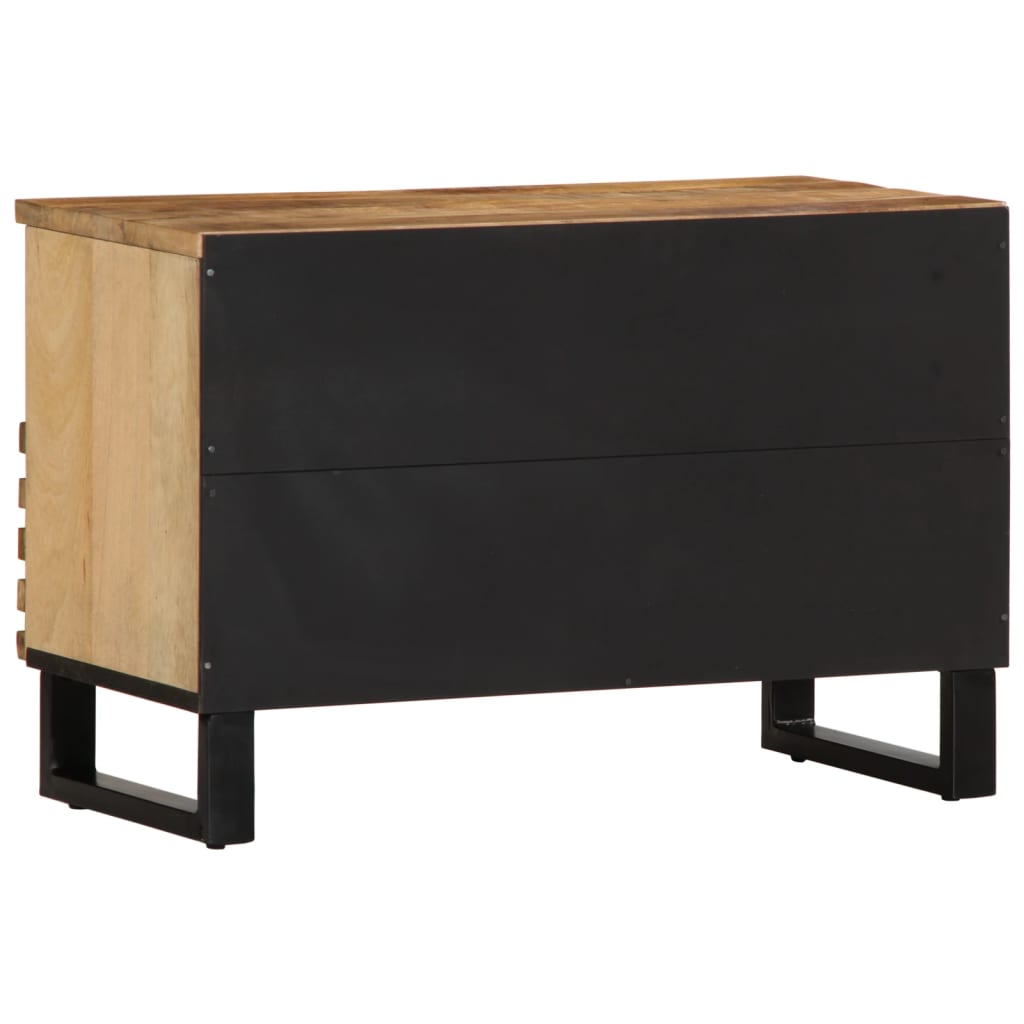 TV Cabinet 70x34x46 cm Solid Wood Rough Mango