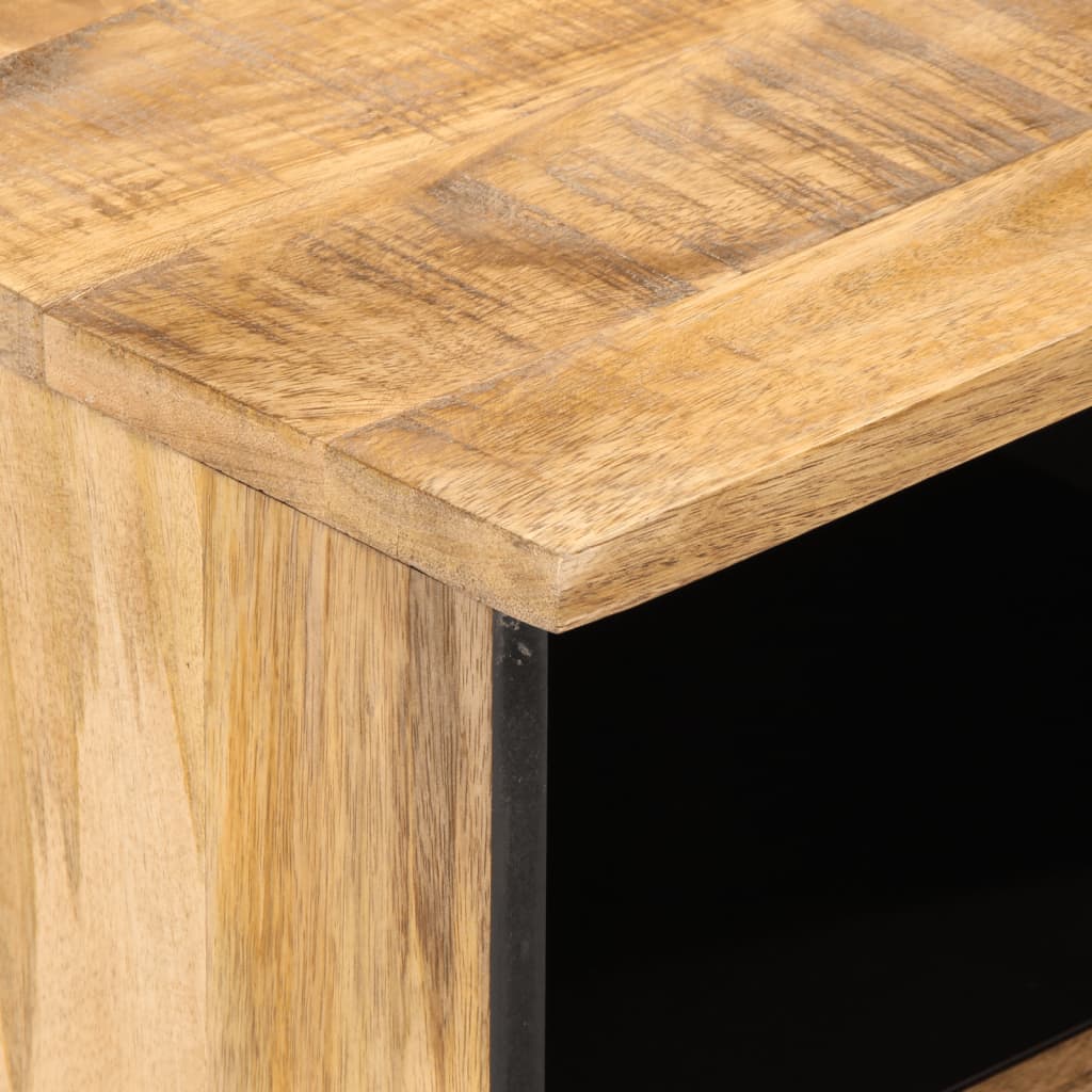 TV Cabinet 70x34x46 cm Solid Wood Rough Mango