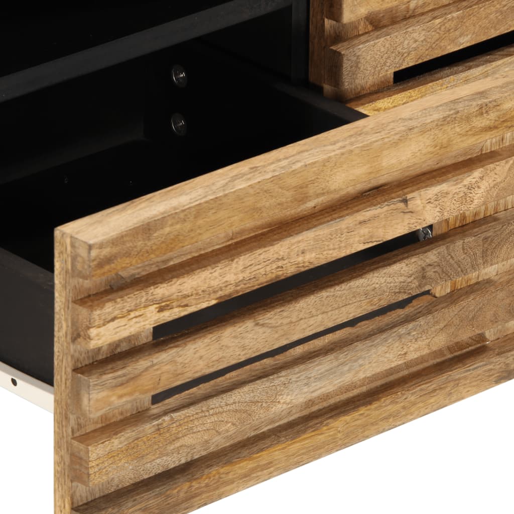 TV Cabinet 70x34x46 cm Solid Wood Rough Mango