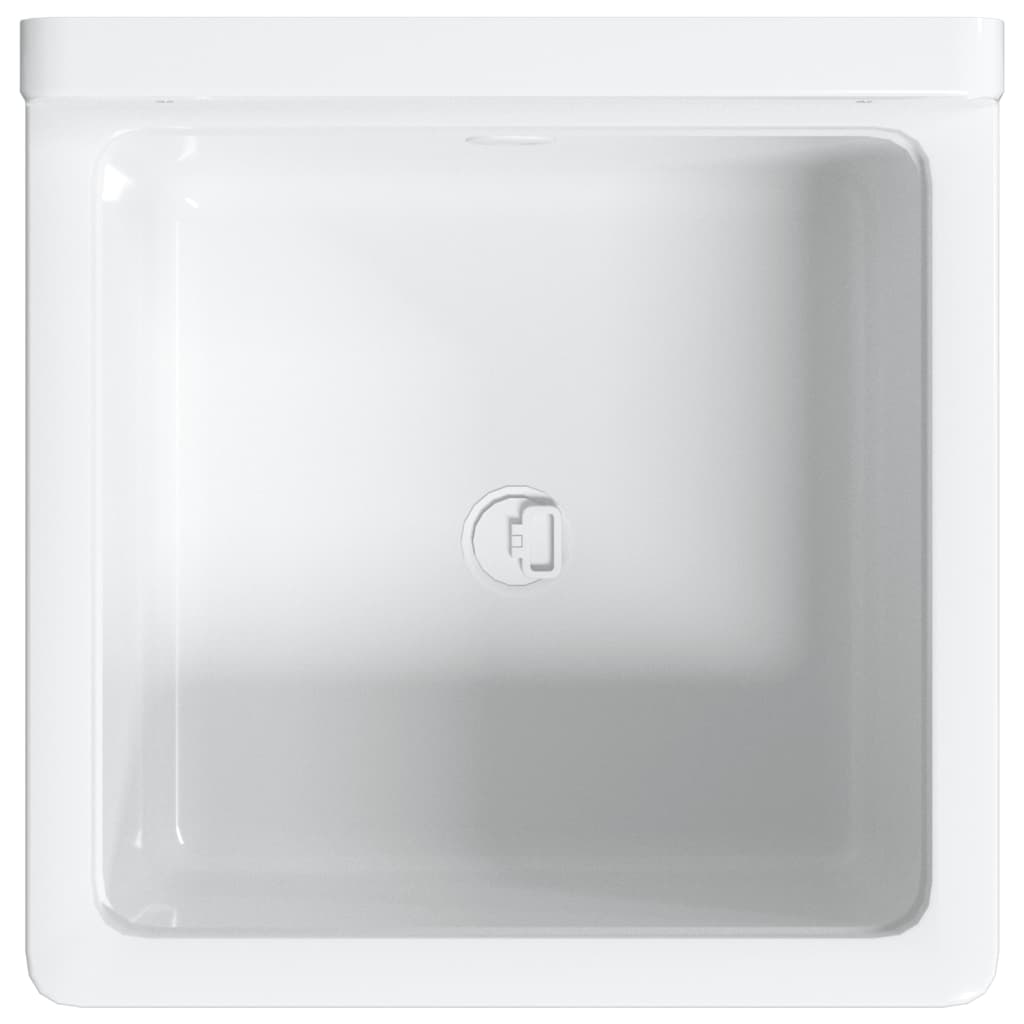 Sink Washbasin for Wall Mounting White 40x40x24 cm Resin