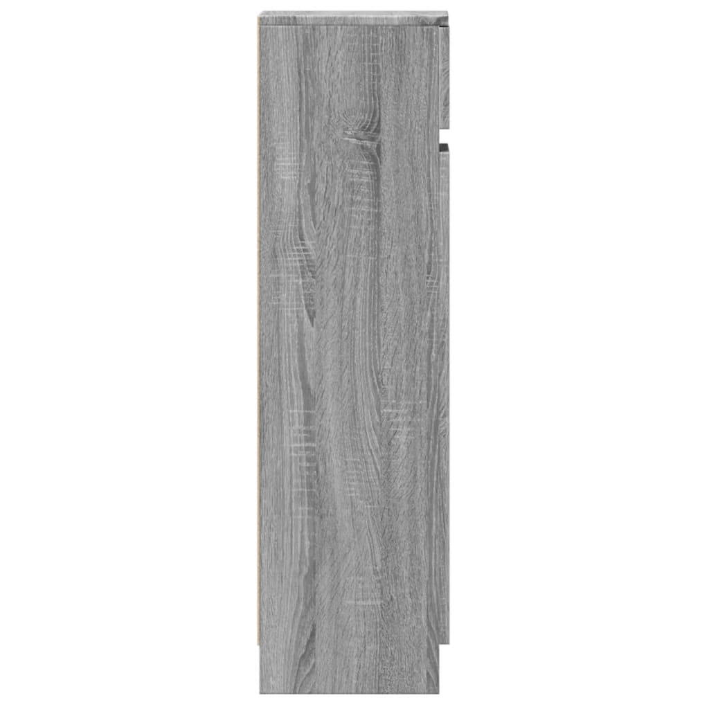 Shoe Cabinet Grey Sonoma 100.5x28x100 cm Engineered Wood