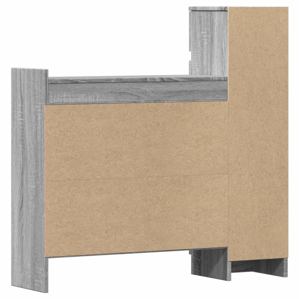 Shoe Cabinet Grey Sonoma 100.5x28x100 cm Engineered Wood