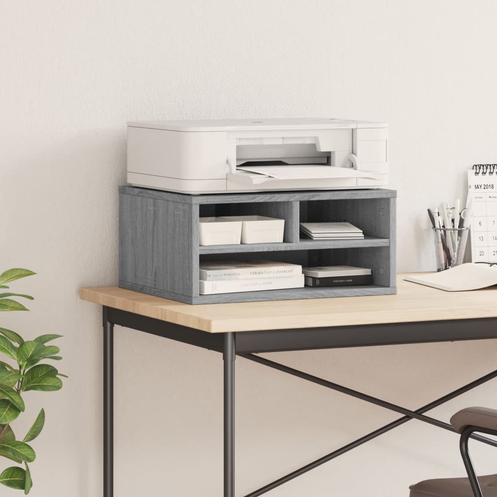 Printer Stand Grey Sonoma 49x40x22,5 cm Engineered Wood