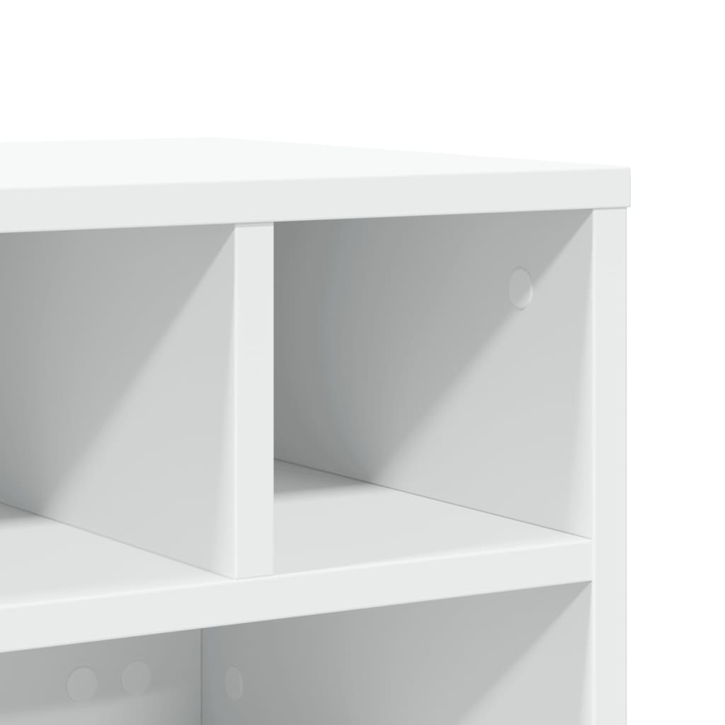 Printer Stand with Wheels White 41x32x34,5 cm