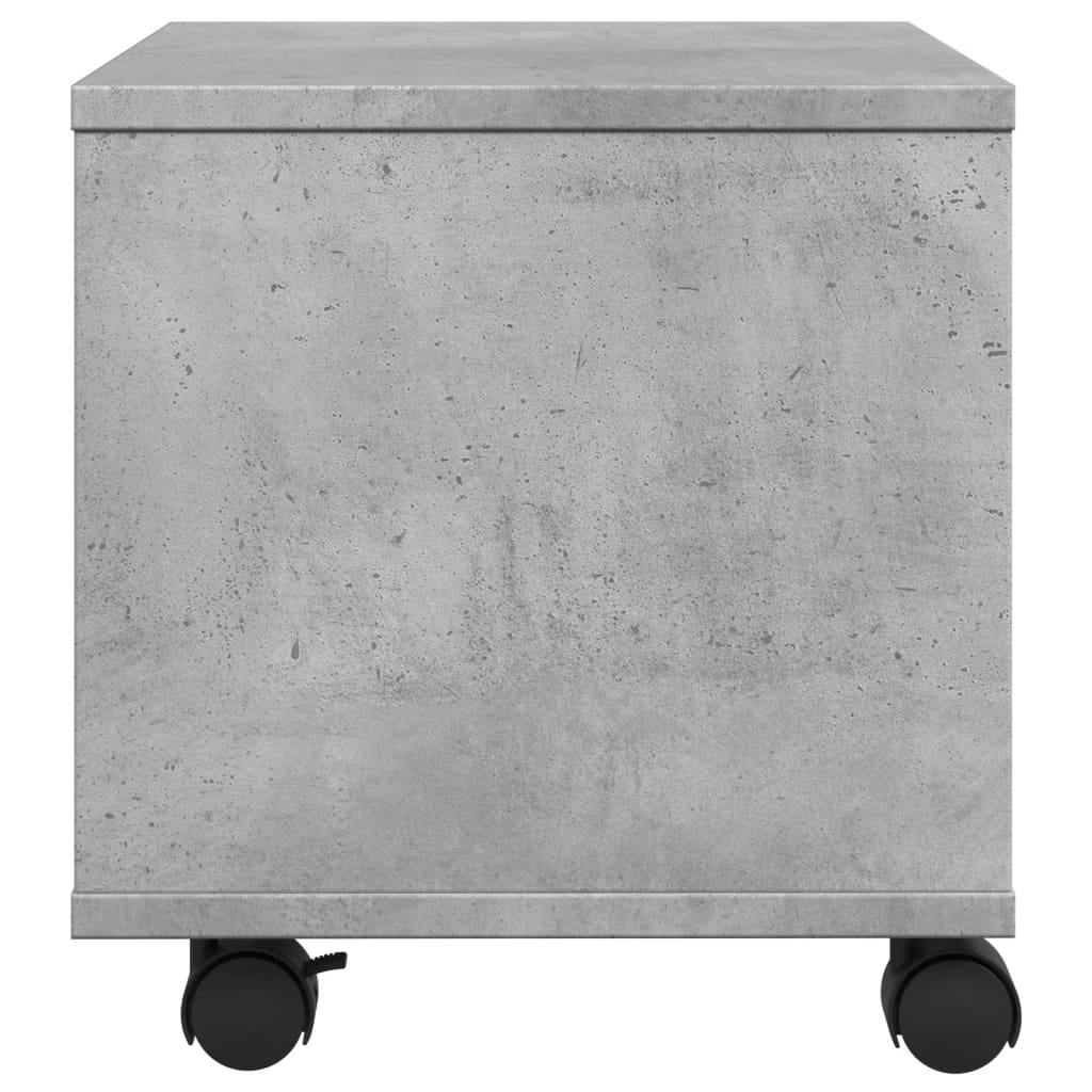 Printer Stand with Wheels Concrete Grey 41x32x34,5 cm