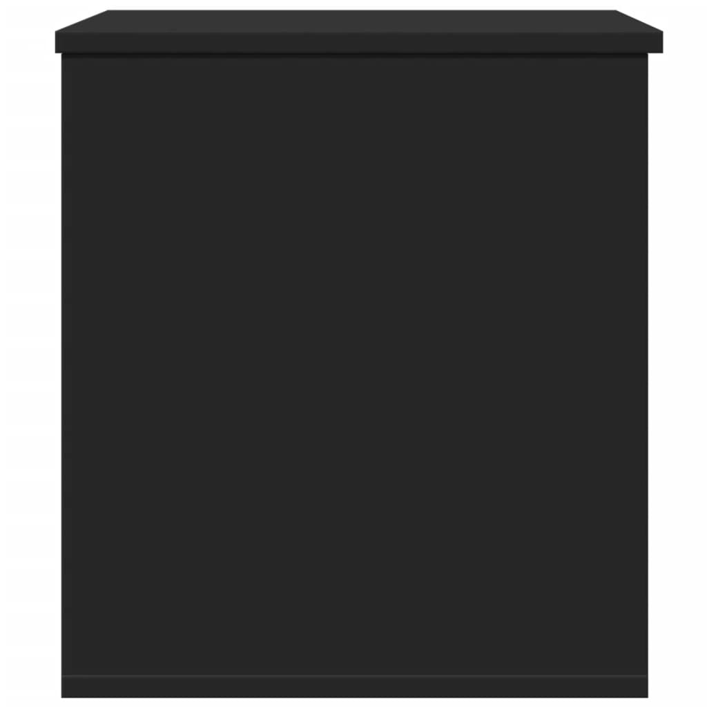 Storage Box Black 60x42x46 cm Engineered Wood