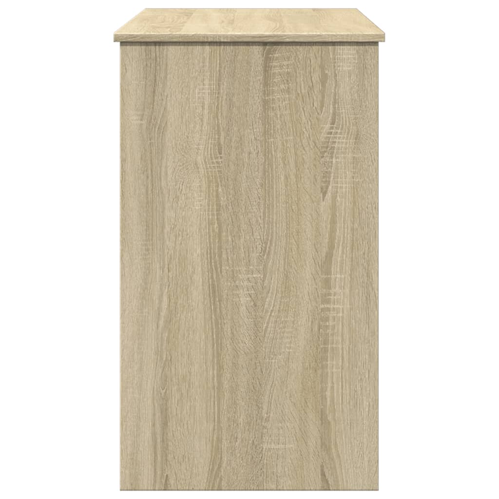 Dressing Table with Mirror Sonoma Oak 100x45x76 cm