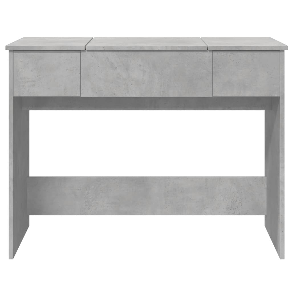 Dressing Table with Mirror Concrete Grey 100x45x76 cm