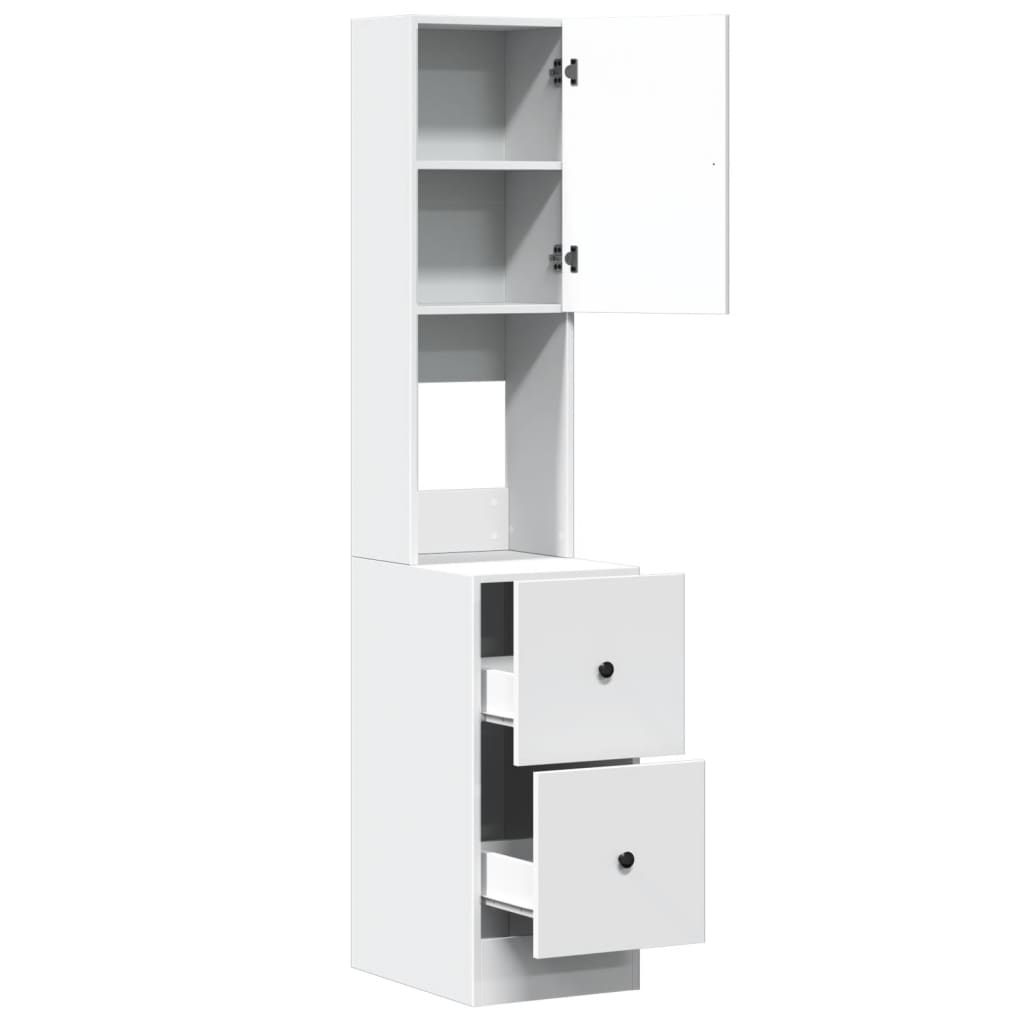 Kitchen Cabinet White 35x50x180 cm Engineered Wood
