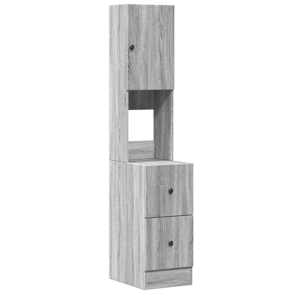 Kitchen Cabinet Grey Sonoma 35x50x180 cm Engineered Wood