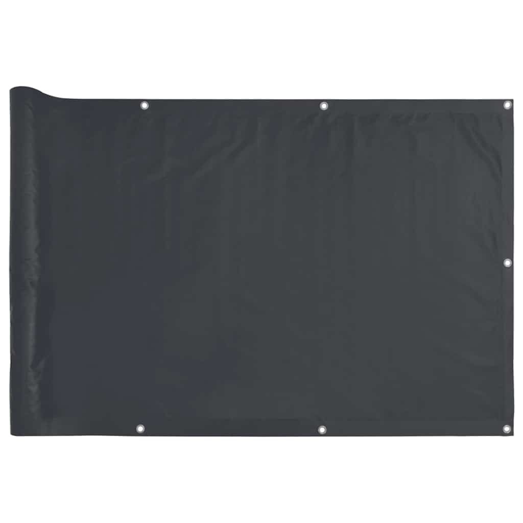 Balcony Privacy Screen Anthracite 400x75 cm PVC