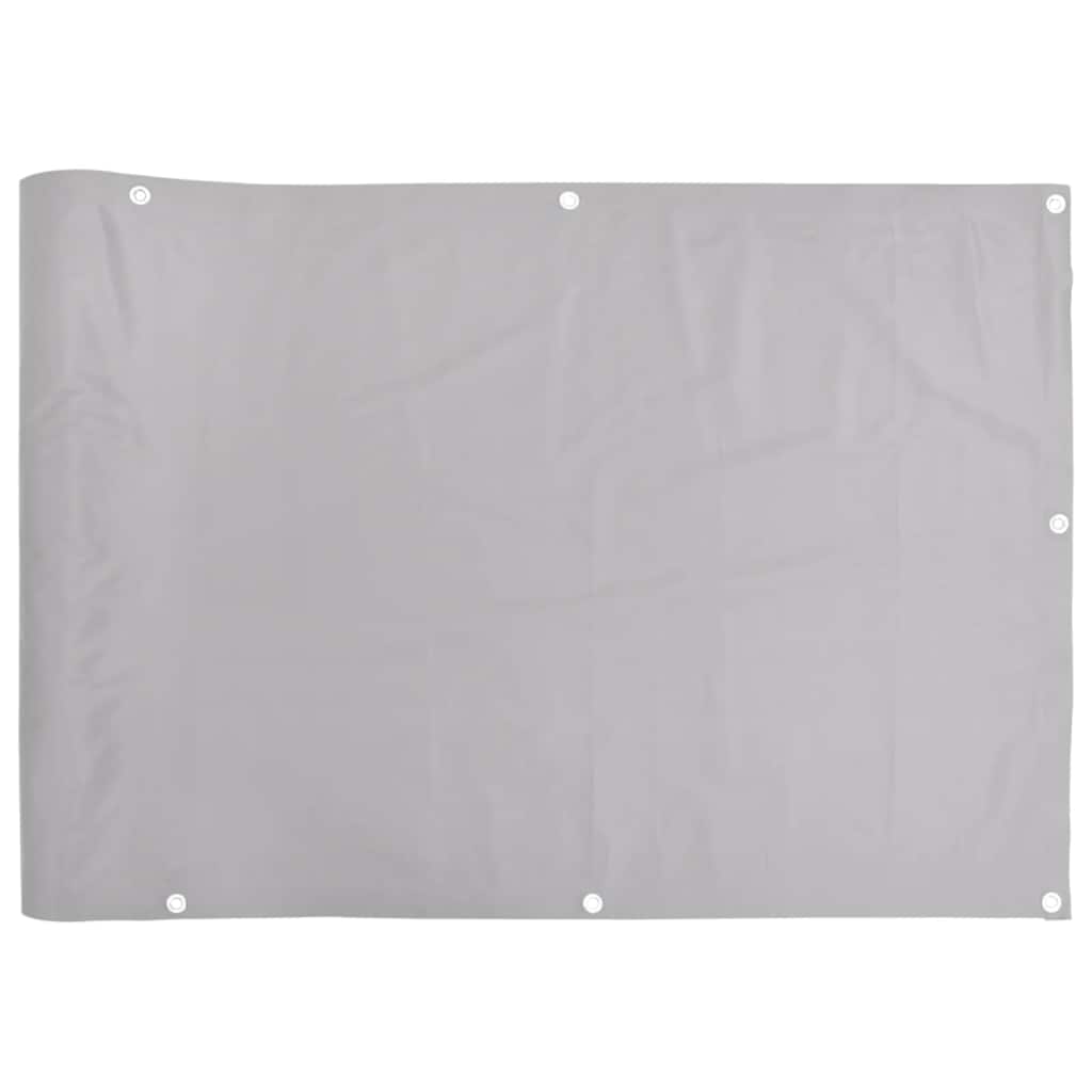 Balcony Privacy Screen Grey 600x75 cm PVC