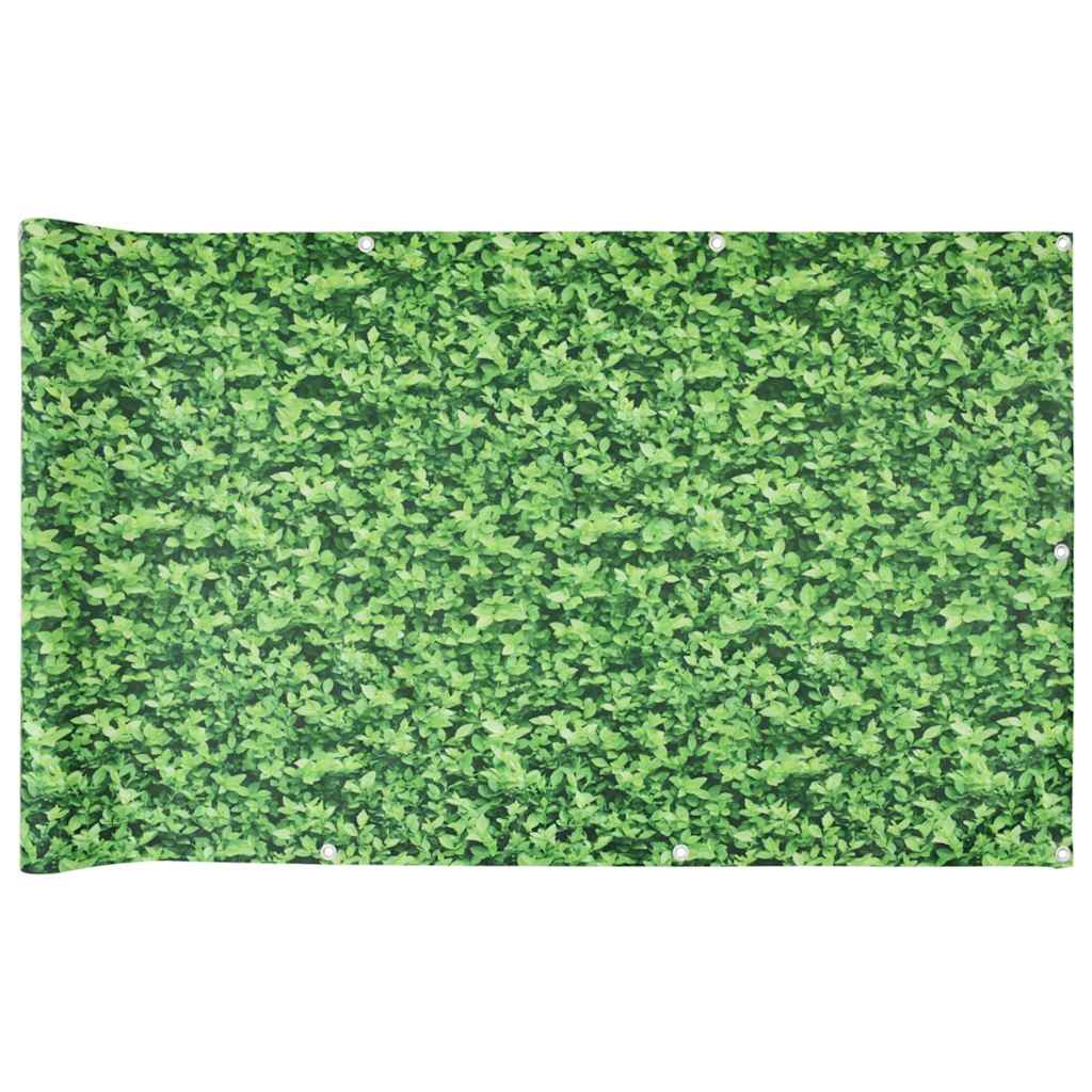 Balcony Privacy Screen Plant Look Green 600x75 cm PVC