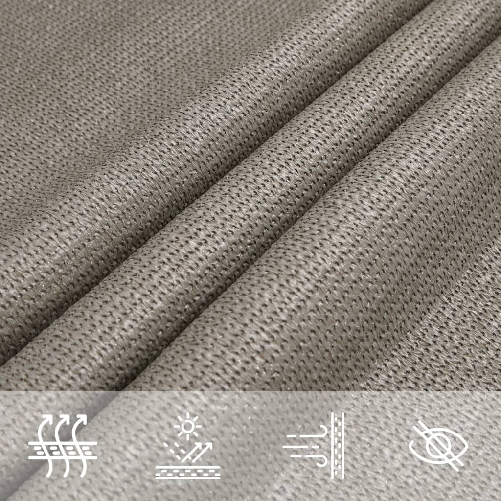 Sunshade Sail 160 g/m² Trapezium Light Grey 4/5x3 m HDPE