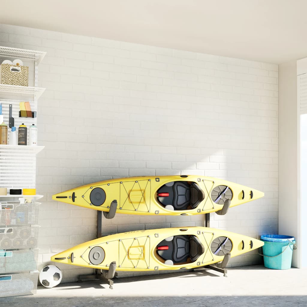 Kayak Storage Rack for 2 Kayak 250x57x127.5 cm Steel