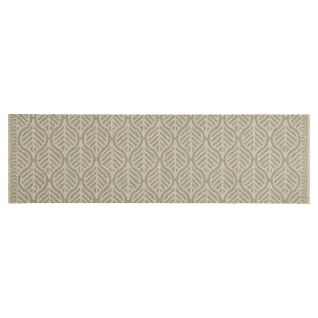 Kitchen Rug Washable Leaves 45x150 cm Velvet
